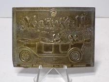 Maxwell Motor Company Detroit MI Montauk Co 1970's Brass Belt Buckle 101124WT2-X