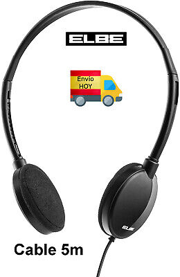 AURICULARES PARA TV ELBE CABLE LARGO 5M