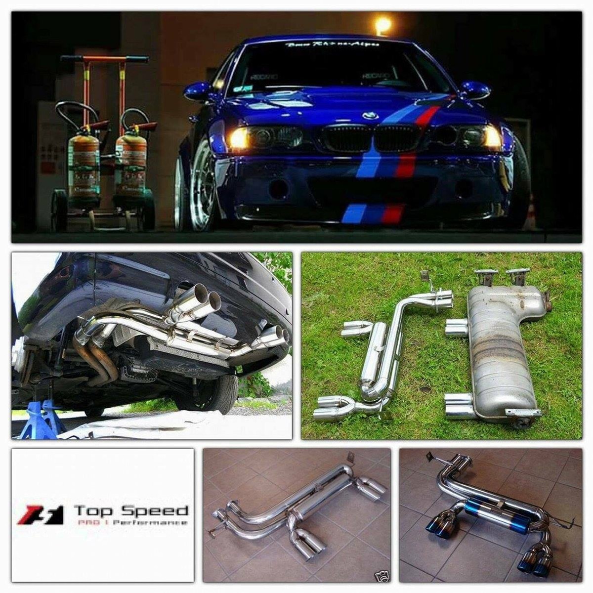 BMW E46 M3 01-06 Top Speed Pro-1 Titanium Performance Axle-back