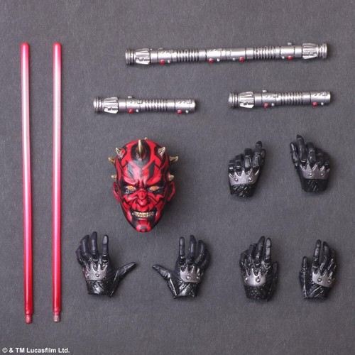 SQUARE ENIX STAR WARS VARIANT PLAY ARTS Kai Darth Maul PVC Painted Action Figure - Picture 2 of 9