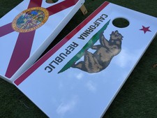 Pick Your State Flag Custom Cornhole Board Set