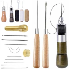 Speedy Leather Sewing Awl Kit With Portable Stitching Awl Tool Waxed Thread Tool