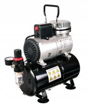 Airbrush Kompressor mit 3L Tank Eingebauter Lüfter Reductor Airbrushkompressor