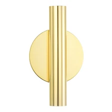 Wall Flower Vase Tube Floral Tubes Wall-Mounted Flower Tube Gold Tone