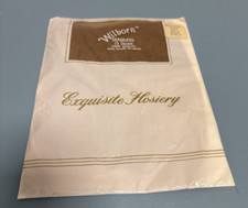 Vintage Wilborn Exquisite Hosiery Seamless Mesh Soft Beige 100 Nylon Size 9