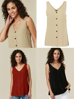 Sleeveless Cami Top Vest 3 Colours | eBay