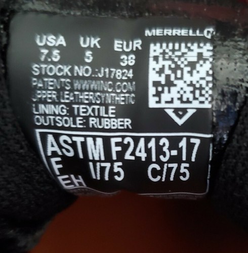Merrell Windoc Steel Toe Work Construction Shoe J17824 NWOB/UNUSED SIZE 7.5 - Picture 10 of 10