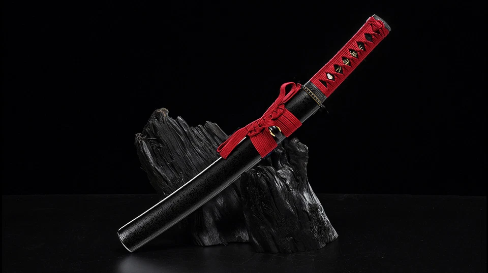 Cuchillo Espadas Cortas 20"" Autodefensa Rojo Tanto T10 Acero Japonés Unokubitsukuri Foto 2 de 4