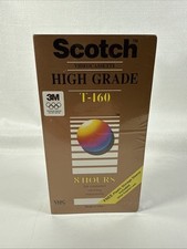 Scotch Videocassette High Grade T-160 VHS 8 Hours USA New in Wrap