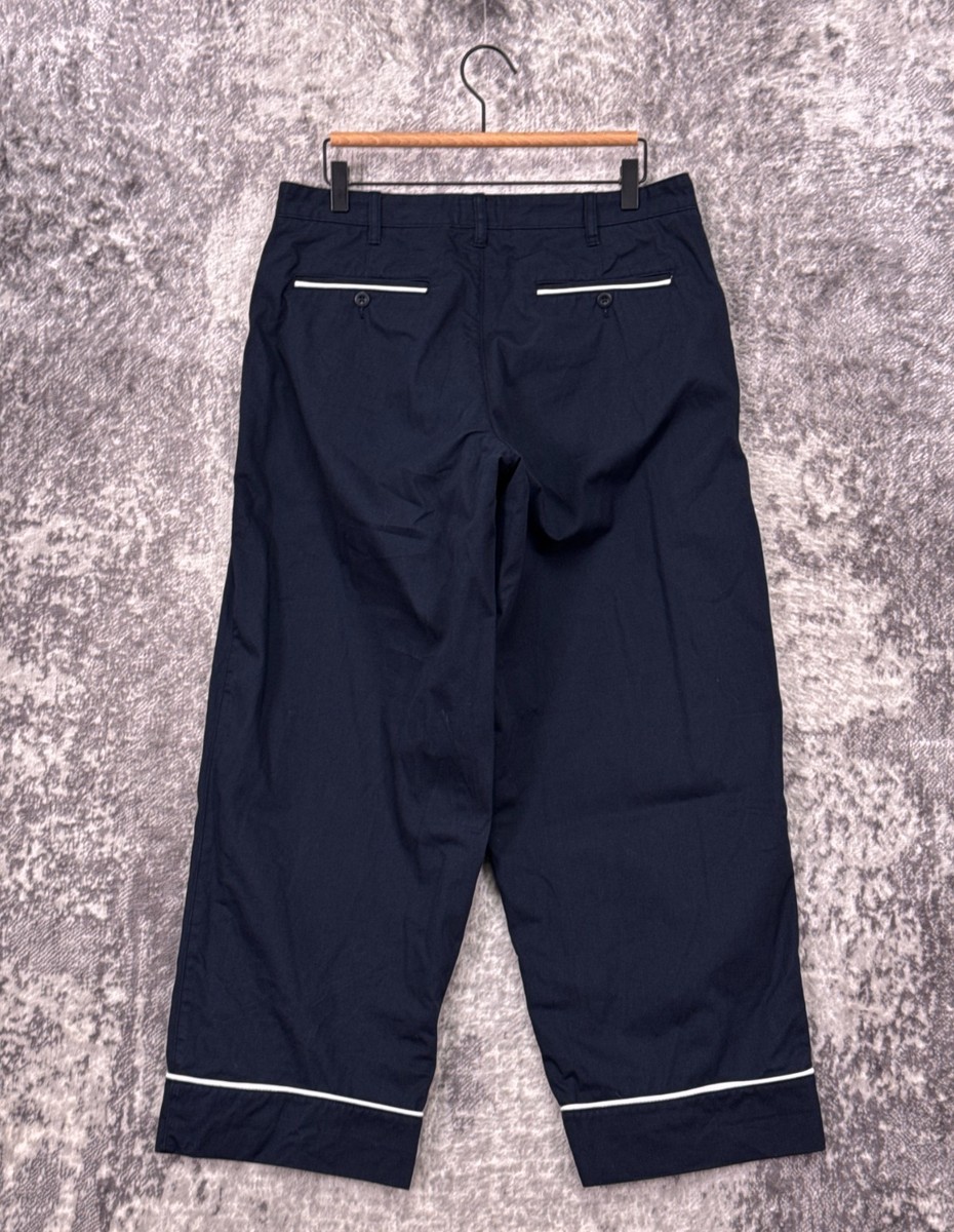 Noah NYC Pants 34 Mens Blue Cotton Twill Pajama Chino Relaxed Fit