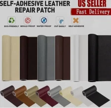 Self Adhesive Leather Vinyl Faux Repair Fabric Patch for Car seat Sofas Kit