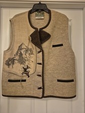 **OKTOBERFEST  **  XL  AUTHENTIC BAVARIAN  AUSTRIAN/ GERMAN  TIROL VEST   OOAK
