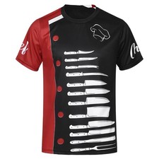 Mens Unisex Chef Coat Jacket Restaurant Kitchen Workwear Cook Baking Uniform Top