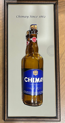 2003 Chimay Peres Trappistes Grande Reserve Beer 3D Mirror Bottle Sign 9x19