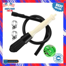 Part Washer Brush with 27.5in Hose and 2 Steel Clamps Flow Through Cleaning Tool