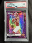 Panini 2024 Prizm Rookies Jayden Daniels RC #347 Purple Pulsar Prizm PSA 9