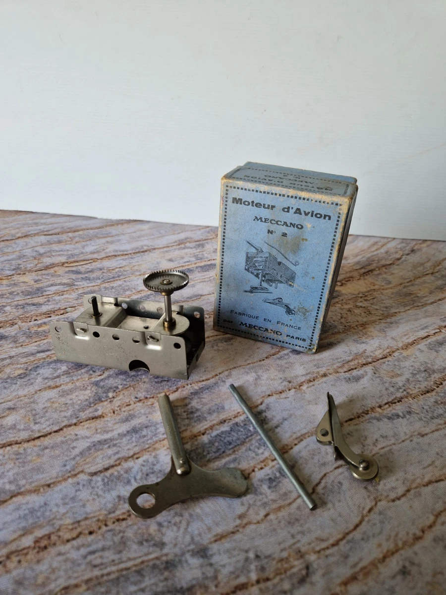 Gros Lot Meccano Ancien En Tôle – Années 10-20 – Avec Moteur D'époque