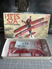 LS Pitts S2A Canadian Reds Stunt Bi-Plane Model.  1/72 . New Open Dented Box