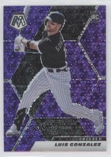 2021 Panini Mosaic Rookie Quick Pitch Purple Prizm 48/50 Luis Gonzalez #229 1j0f
