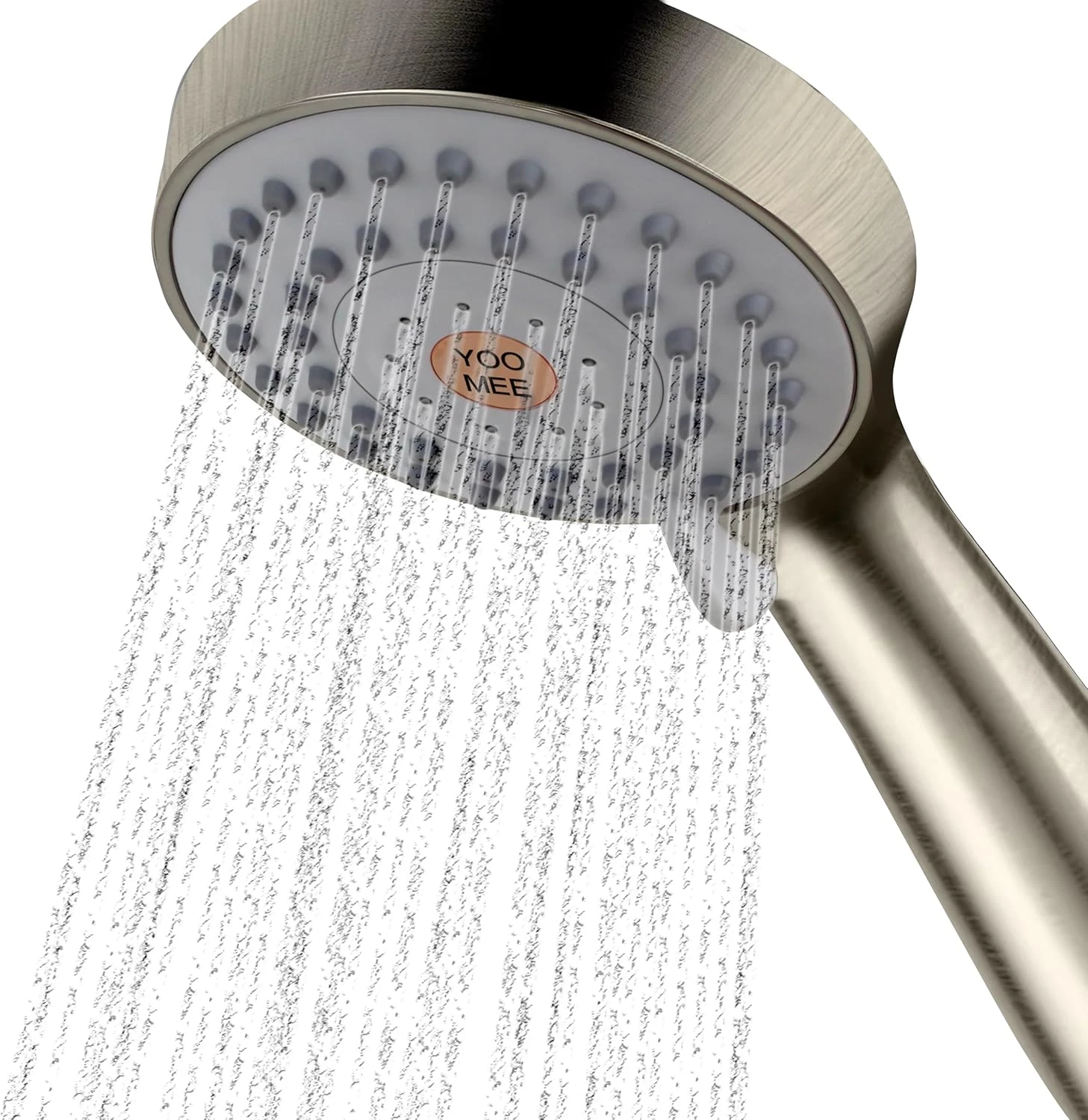 YOO.MEE High Pressure Handheld Shower Head with Powerful Shower Spray against Lo