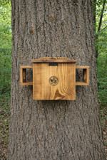 Extra Large Handmade White Pine Squirrel House   Outdoor Nesting Box