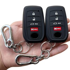 TANDRIVE Key Fob Cover for Toyota 2026 2025 Black and Black,