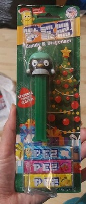 Pez Dispenser  Christmas Green Stem Penguin Exp 9/2023