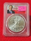 2017  American Silver Eagle ASE $1 PCGS MS 70 FDI DONALD TRUMP 1 OF 2000 #T2586
