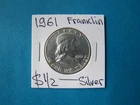 US COINS 1961 YEAR FRANKLIN HALF DOLLAR NICE SILVER COIN.