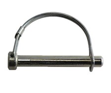 Snap Safety Pin Round Two Wire 3/8 x 2-1/4 Steel ZC (15 Pieces)