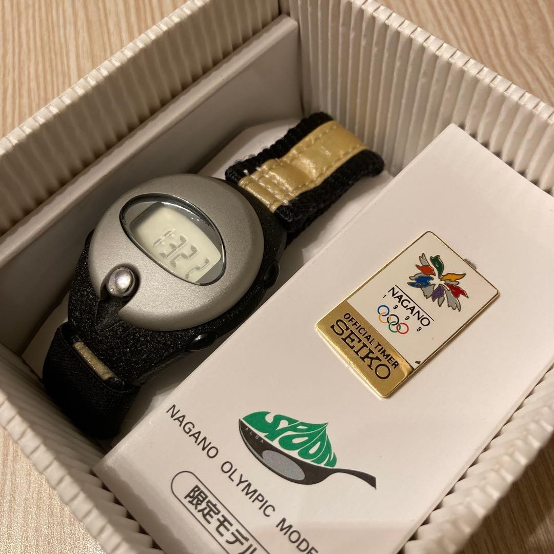 Seiko Alba Spoon Nagano Olympic Model Digital Watch Limited