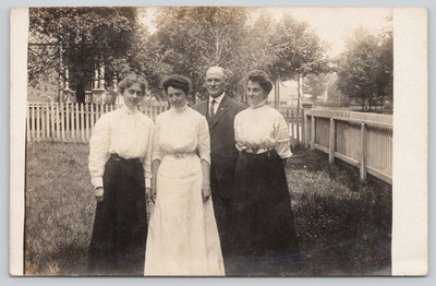 Postcard RPPC 1909 London Academy Faculty Teachers School Staff Group Photo