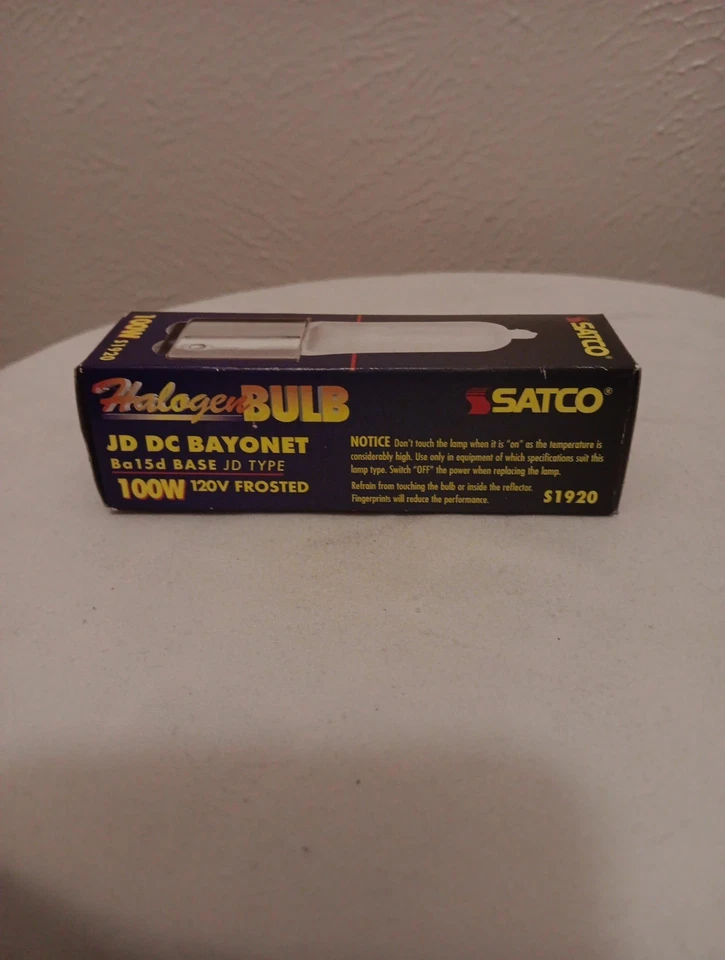 Satco 100W Bayonet Bulb Ba 15d JD Type 120V Frosted Glass S1920. - Image 3 of 4
