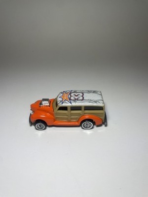 Vintage  1979 Hot Wheels #33 Ford Woodie orange Panel Wagon 1:64 Diecast