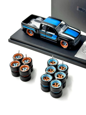 #ad #ad 5x Sets Mix Gulf V2s 13 13mm DEEP DISH Wheels Rubber Tires for HW 07 Silverados $25.00