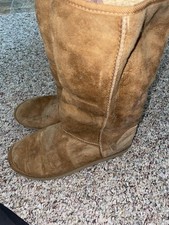 UGG Australia Classic Tall 5815 Chestnut Sheepskin Shearling sz W 8 womens Brown