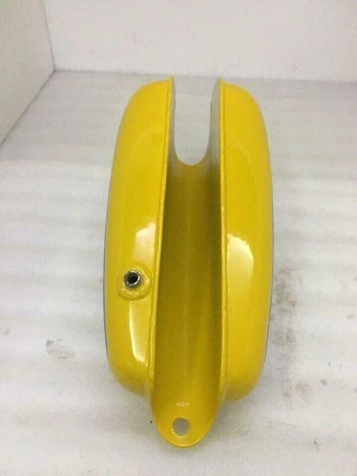 HUSQVARNA 1974 CR 250 WR 250 Mag Steel Chrome & Yellow Paint Fuel Petrol Tank Foto 3 de 4