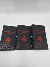 Lot/3 Jo Milano Game Of Spades Rouge Extrait De Parfum Mini Travel Sample