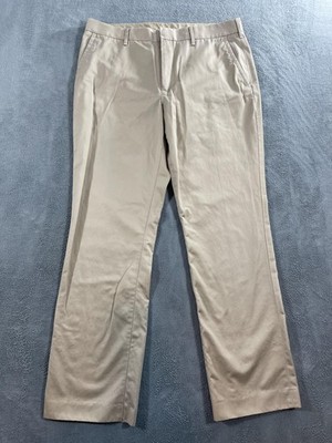Bonobos Pants Mens 34x32 Khaki Straight Fit Weekday Warriors Chino Twill Cotton