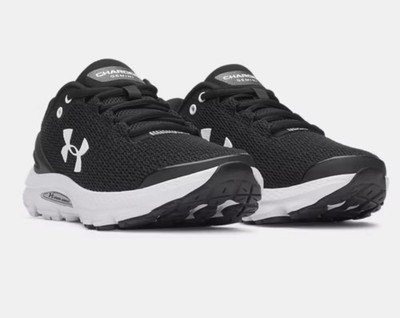 Size 10 - Under Armour Charged Gemini Black Metallic Silver Mens
