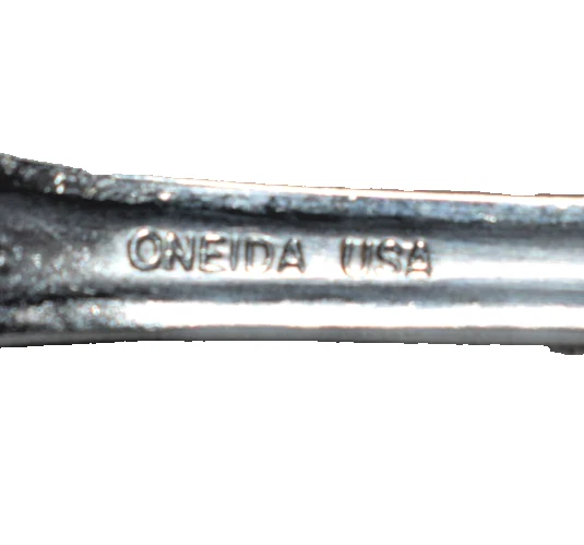 7 Oneida Bancroft Stainless Steel Flatware Dinner Forks 7 3/8" - Image 3 of 3