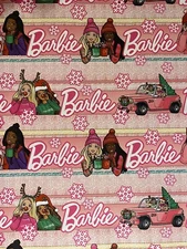 BARBIE And Friends Christmas Wrapping Paper 20 Sq Ft
