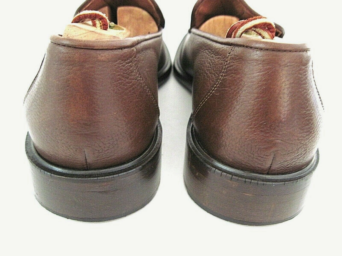 Vintage David & Joan Brown Grained Leather Slip On Loafer  display picture 1