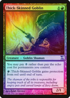 Thick-Skinned Goblin FOIL Time Spiral NM Red Uncommon MAGIC MTG CARD  ABUGames | eBay
