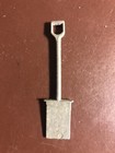 2 Vintage Miniature Toy Shovels, Metal: Spade & Coal Shovel — photo 4