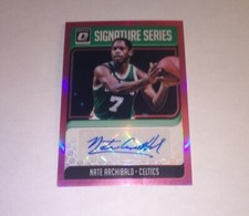 2018-19 Donruss Optic Holo Pink Prizms Autograph SP Nate Archibald 24/25 Celtics