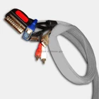 5m cable conduit with Hook and Loop silver cable sock cable duct