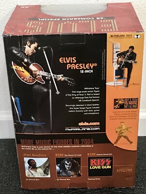 ELVIS '68 COMEBACK SPECIAL, 12” DOLL, MCFARLANE TOYS 2004, GOOD