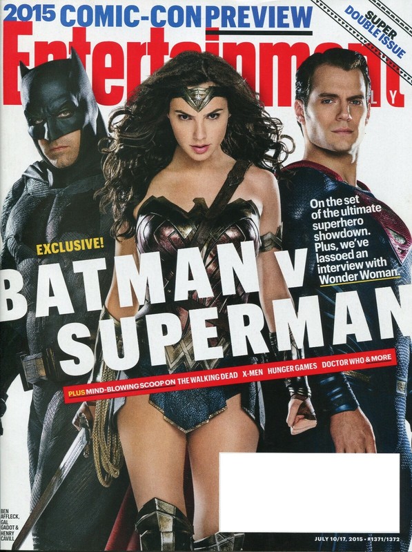 Entertainment Weekly Magazine July 10/17, 2015 - Wonder Woman Batman, Superman