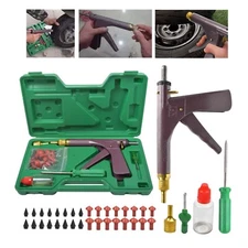 Tubeless Tyre Repair Kit Tire Plugger Tyre Puncture Repair Tool & Mushroom Plugs